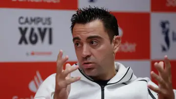 Xavi Hernández, en un acto en Barcelona Xavi Hernández, en un acto en Barcelona