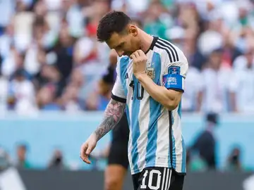 Leo Messi, cabizbajo ante Arabia Saudí Leo Messi, cabizbajo ante Arabia Saudí