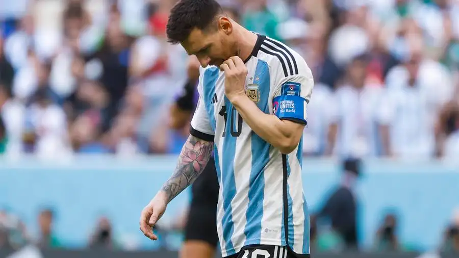 Leo Messi, cabizbajo ante Arabia Saudí Leo Messi, cabizbajo ante Arabia Saudí