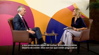 Jens Stoltenberg, a Susanna Griso sobre la guerra de Ucrania: 