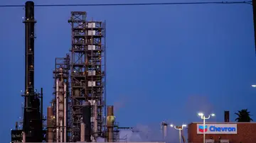 Vista de un centro de operación de Chevron