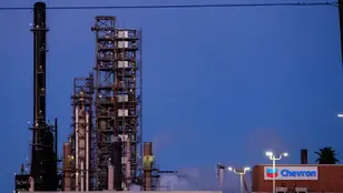 Vista de un centro de operación de Chevron