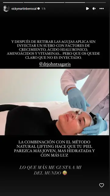 Captura Instagram Vicky Martín Berrocal Captura Instagram Vicky Martín Berrocal