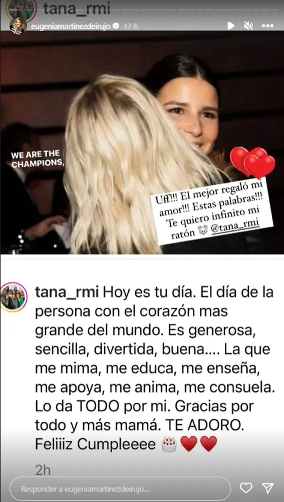Captura Instagram Eugenia Martínez de Irujo