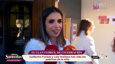 La familia Flores, reunida en una ocasión especial: el bautizo de Nala, la hija pequeña de Elena Furiase