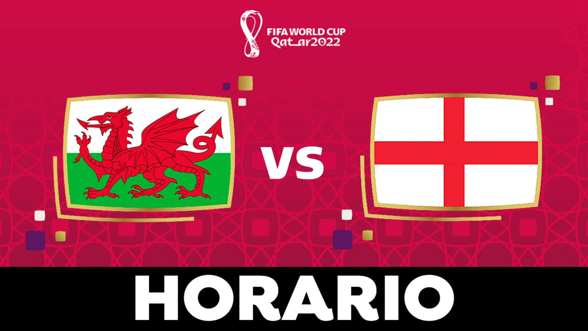 Gales - Inglaterra: Horario y dónde ver el partido del Mundial de Qatar 2022