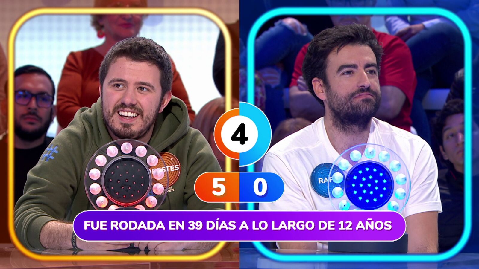 Rafa le canta las cuarenta a Orestes en un duelo de película por ganar ‘La Pista’