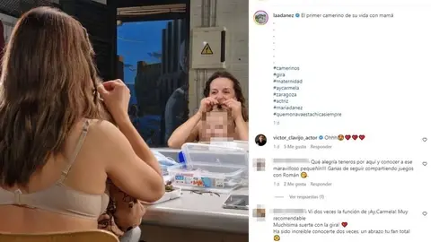 María Adánez y su hijo María Adánez y su hijo