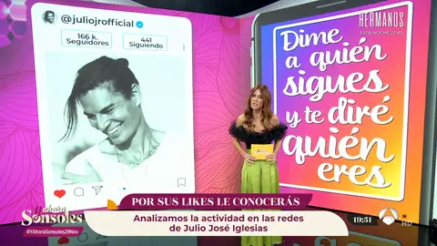 Tamara Gorro analiza a fondo las redes de Julio Iglesias Jr: ¡Descubre a su seguidor más inesperado! Tamara Gorro analiza a fondo las redes de Julio Iglesias Jr: ¡Descubre a su seguidor más inesperado!