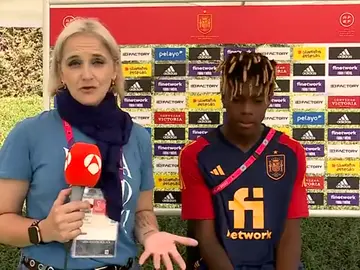 Antena 3 Deportes entrevista a Nico Williams: "Si mi madre tiene que elegir entre Ghana y España..." Antena 3 Deportes entrevista a Nico Williams: "Si mi madre tiene que elegir entre Ghana y España..."