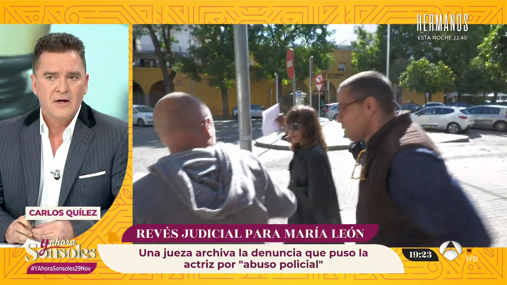 Se archiva la denuncia que interpuso María León a los agentes que la detuvieron por supuesto abuso policial Se archiva la denuncia que interpuso María León a los agentes que la detuvieron por supuesto abuso policial
