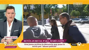 Se archiva la denuncia que interpuso María León a los agentes que la detuvieron por supuesto abuso policial