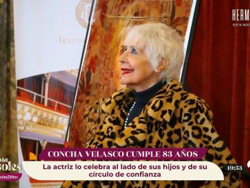 Concha Velasco está de celebración: ¡La actriz cumple 83 años rodeada de los suyos!