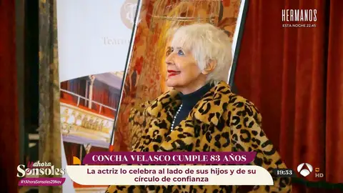 Concha Velasco está de celebración: ¡La actriz cumple 83 años rodeada de los suyos! Concha Velasco está de celebración: ¡La actriz cumple 83 años rodeada de los suyos!