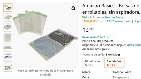 Bolsas vacío Bolsas vacío