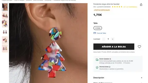 Pendientes árbol de Navidad Pendientes árbol de Navidad