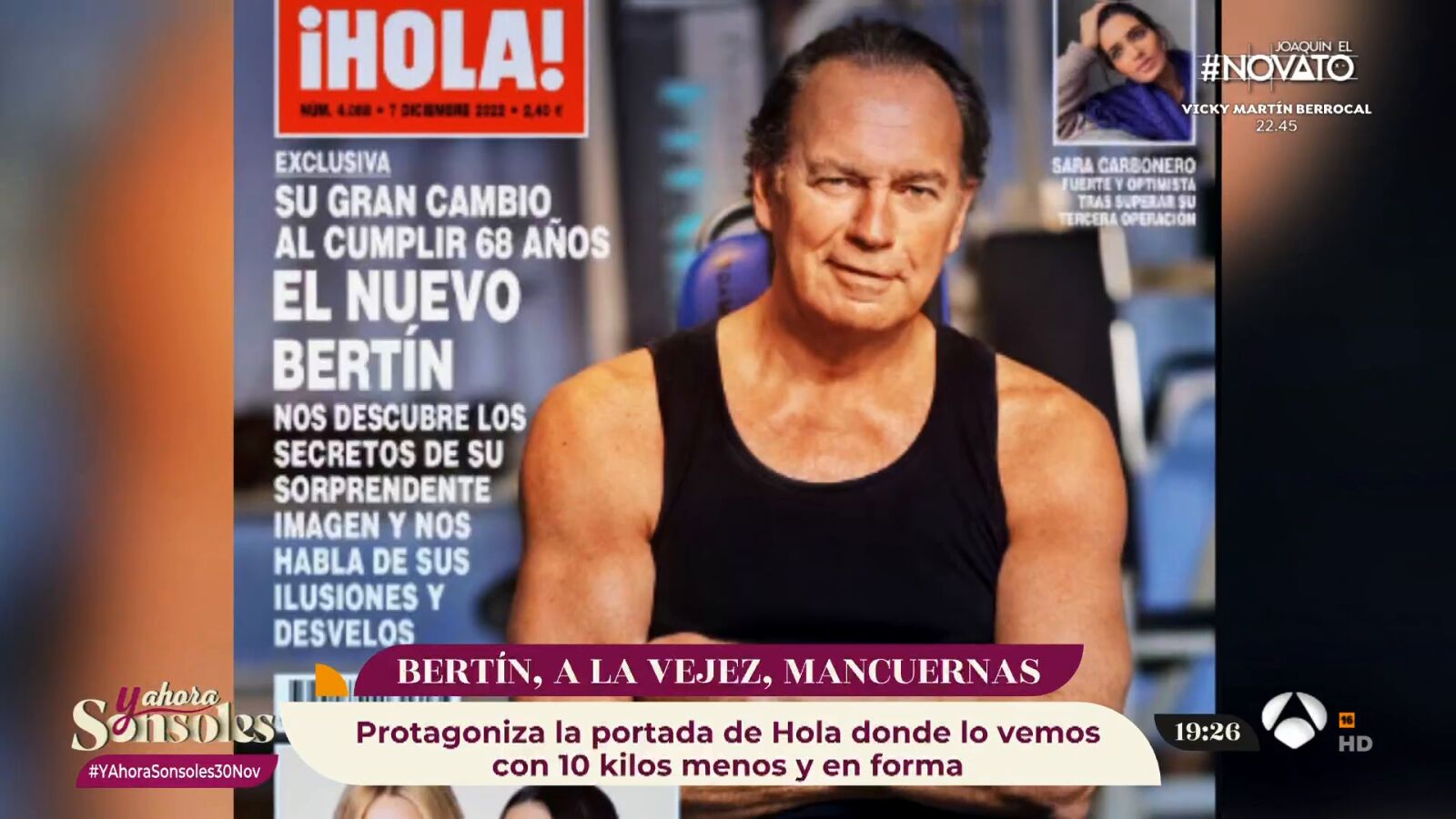 Bertín Osborne nos deja a todos sin palabras con su espectacular físico a los 68 años