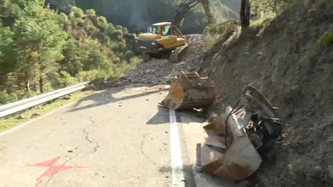 Desprendimiento en Ilurdotz, Navarra Desprendimiento en Ilurdotz, Navarra