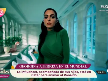 Georgina Rodríguez llega a Catar para apoyar a Cristiano Ronaldo en el mundial Georgina Rodríguez llega a Catar para apoyar a Cristiano Ronaldo en el mundial