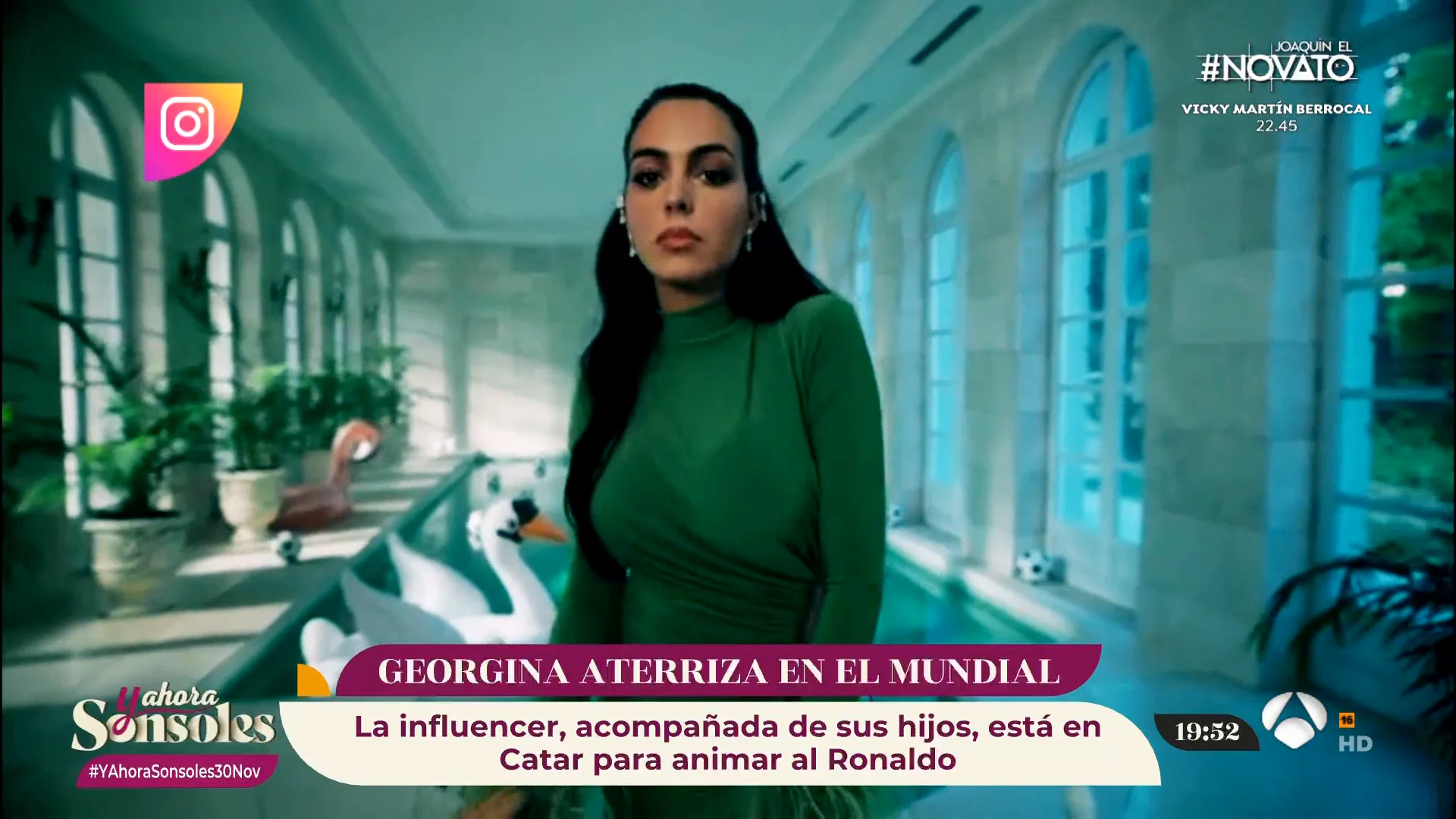 Georgina Rodr&iacute;guez llega a Catar para apoyar a Cristiano Ronaldo en el mundial