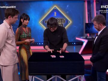Aitana y Miguel demuestran su compenetración con el truco de magia de Luis Piedrahita: "Os habéis quedado fascinados"