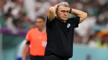 Gerardo 'Tata' Martino, en el partido ante Arabia Sudí Gerardo 'Tata' Martino, en el partido ante Arabia Sudí