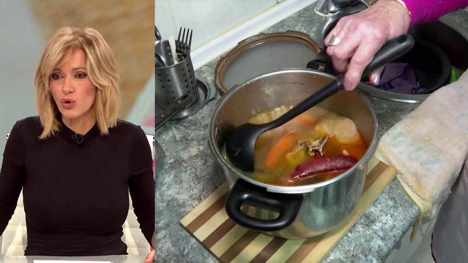 Este es el precio de los ingredientes para hacer un cocido hoy, Lorena García lo comprueba en el mercado