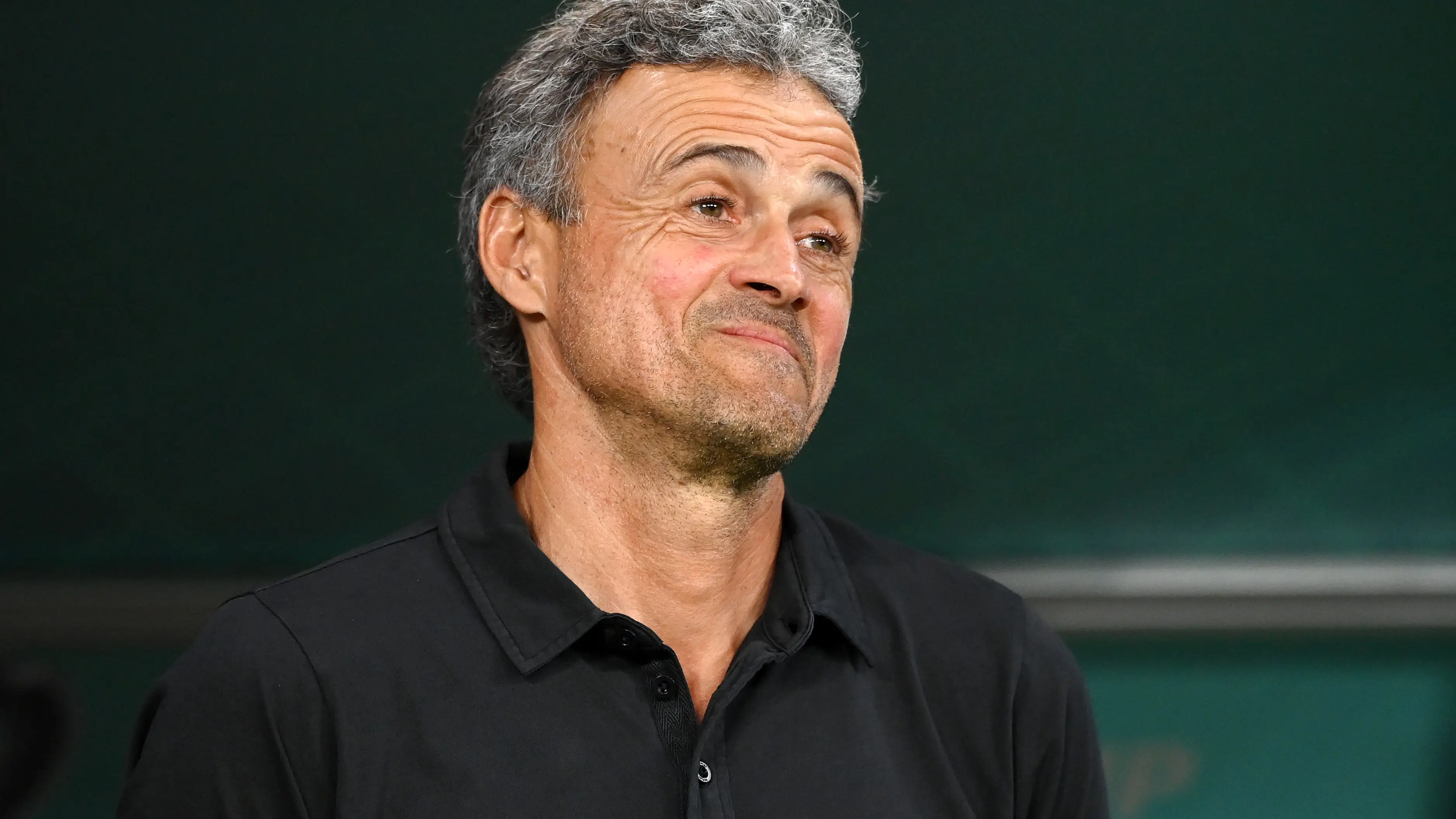 Luis Enrique, en el partido contra Japón Luis Enrique, en el partido contra Japón