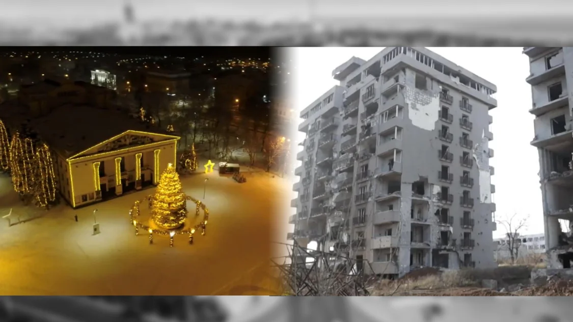 El antes y el despu&eacute;s de Mari&uacute;pol
