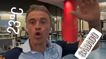 Luis Enrique, en su habitual vídeo diario en Instagram Luis Enrique, en su habitual vídeo diario en Instagram