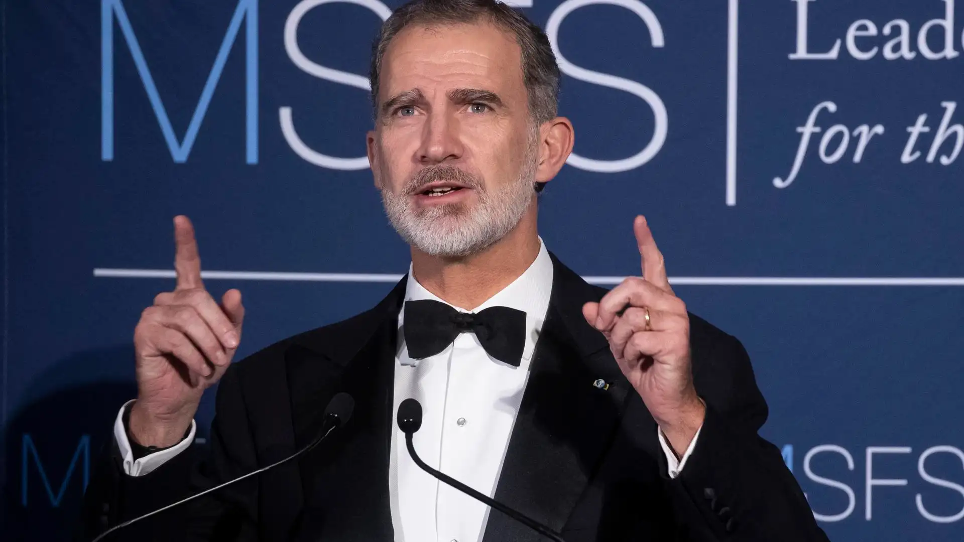 El rey Felipe VI, durante su intervención El rey Felipe VI, durante su intervención