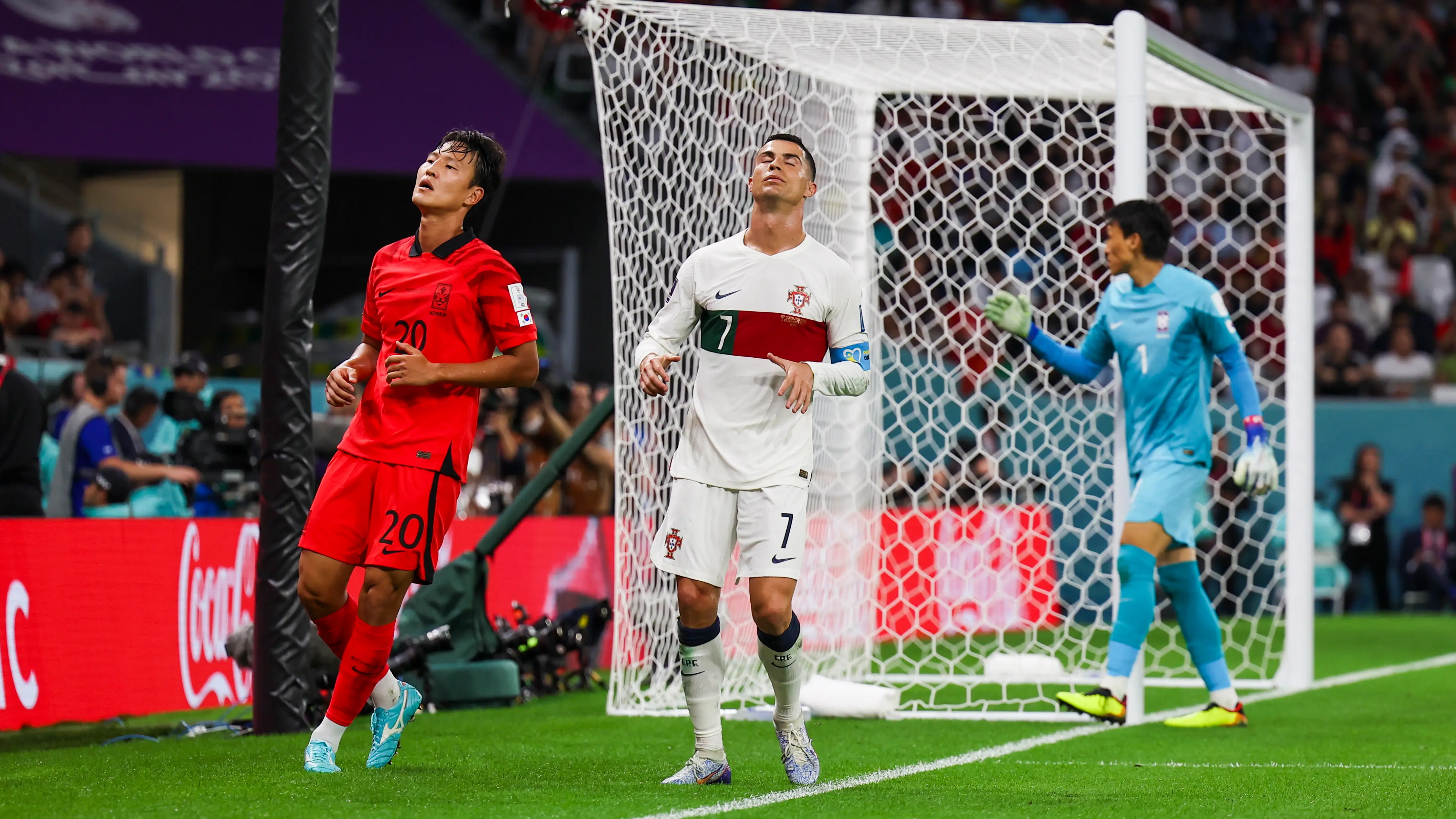 Cristiano lamenta una ocasi&oacute;n desaprovechada en el encuentro ante Corea del Sur