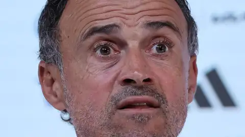 Luis Enrique, en sala de prensa Luis Enrique, en sala de prensa