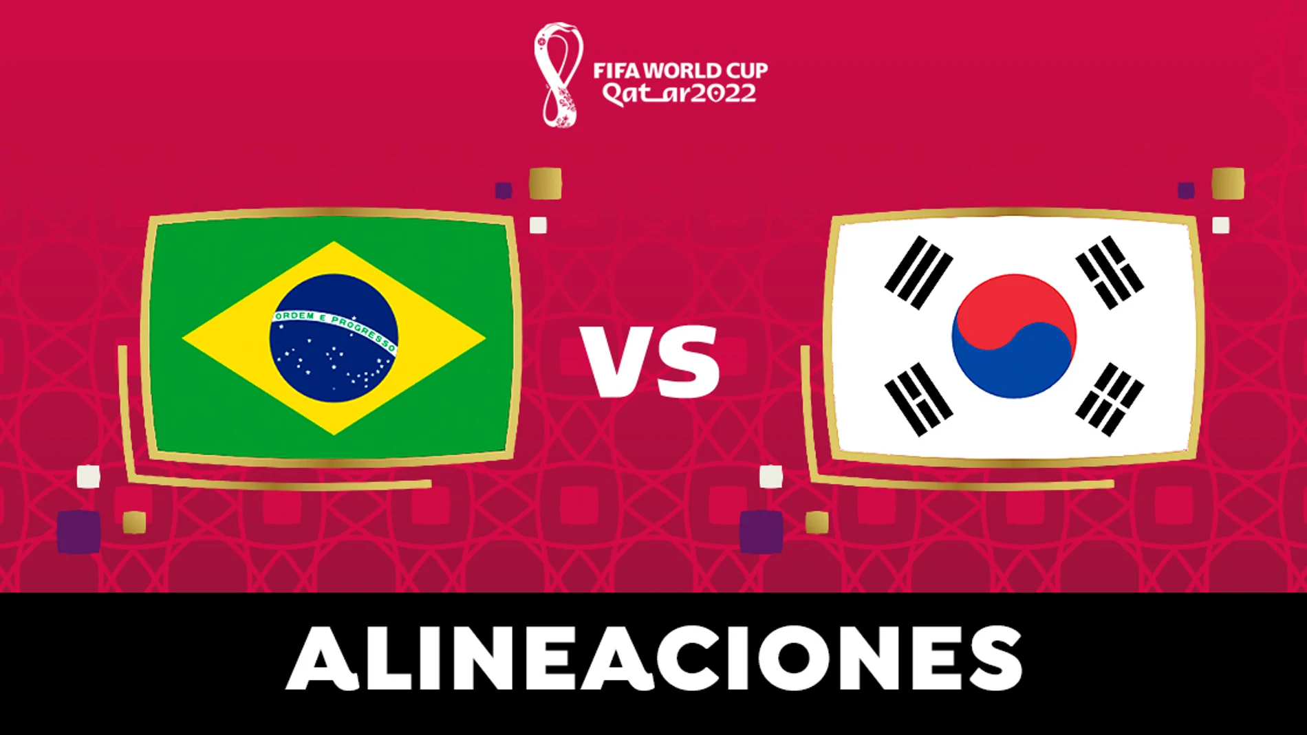 Alineación OFICIAL Brasil hoy contra Corea del Sur en el de octavos del Mundial de