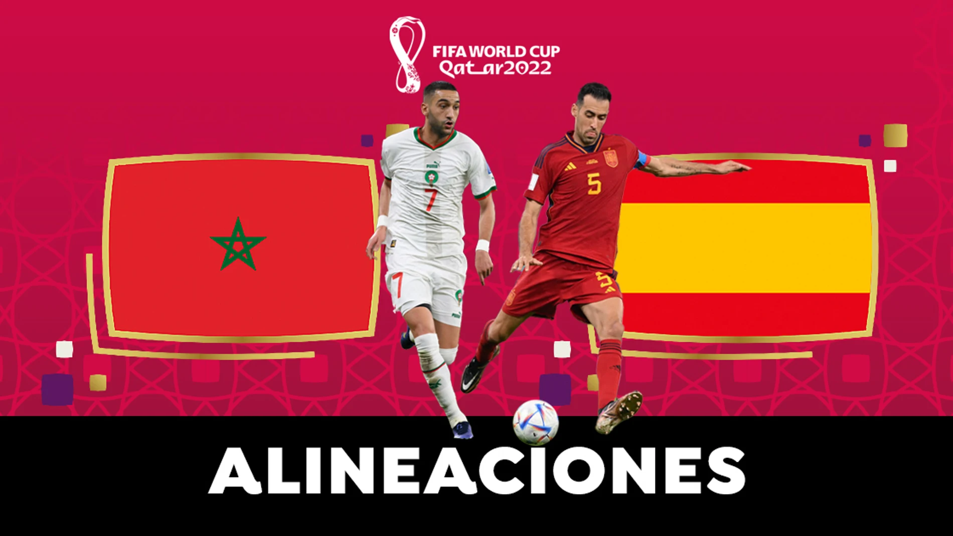 Alineación OFICIAL de España hoy Marruecos en partido de del Mundial de Qatar