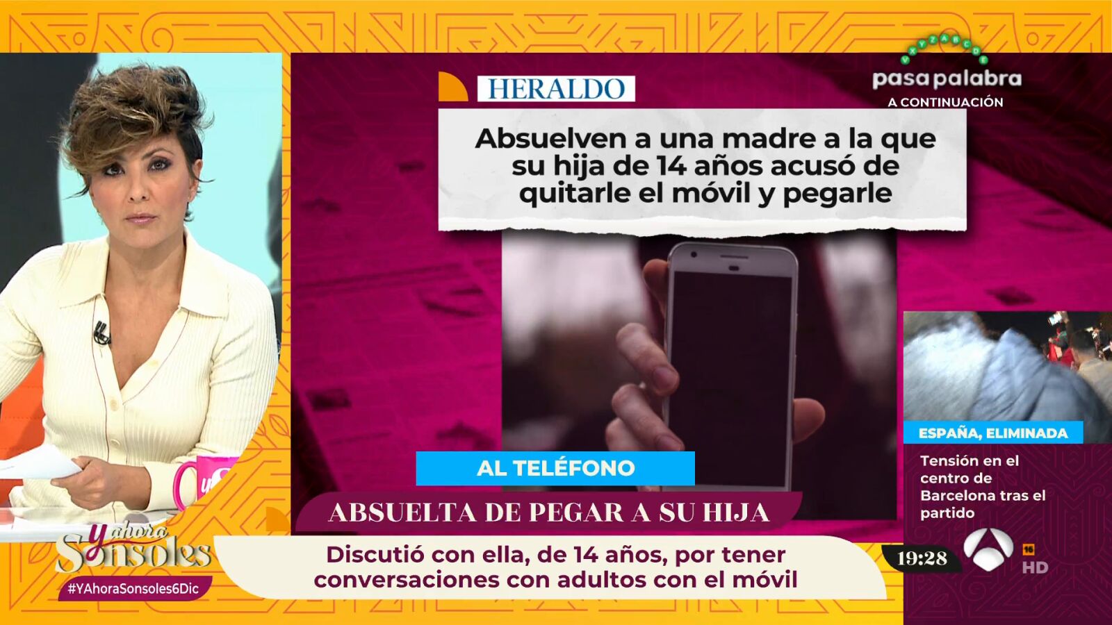 Su hija la denunció por castigarla sin móvil: 