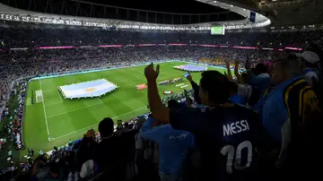 Imagen del partido entre Argentina y Australia
