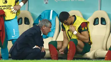 Cristiano Ronaldo y su entrenador, Fernando Santos Cristiano Ronaldo y su entrenador, Fernando Santos