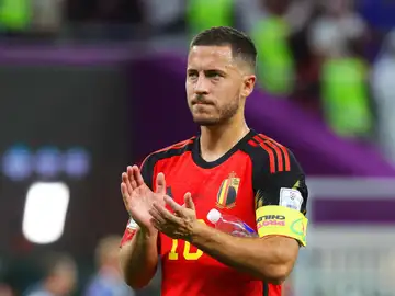 Eden Hazard, en un partido contra Croacia en el Mundial de Qatar Eden Hazard, en un partido contra Croacia en el Mundial de Qatar