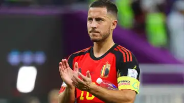 Eden Hazard, en un partido contra Croacia en el Mundial de Qatar Eden Hazard, en un partido contra Croacia en el Mundial de Qatar