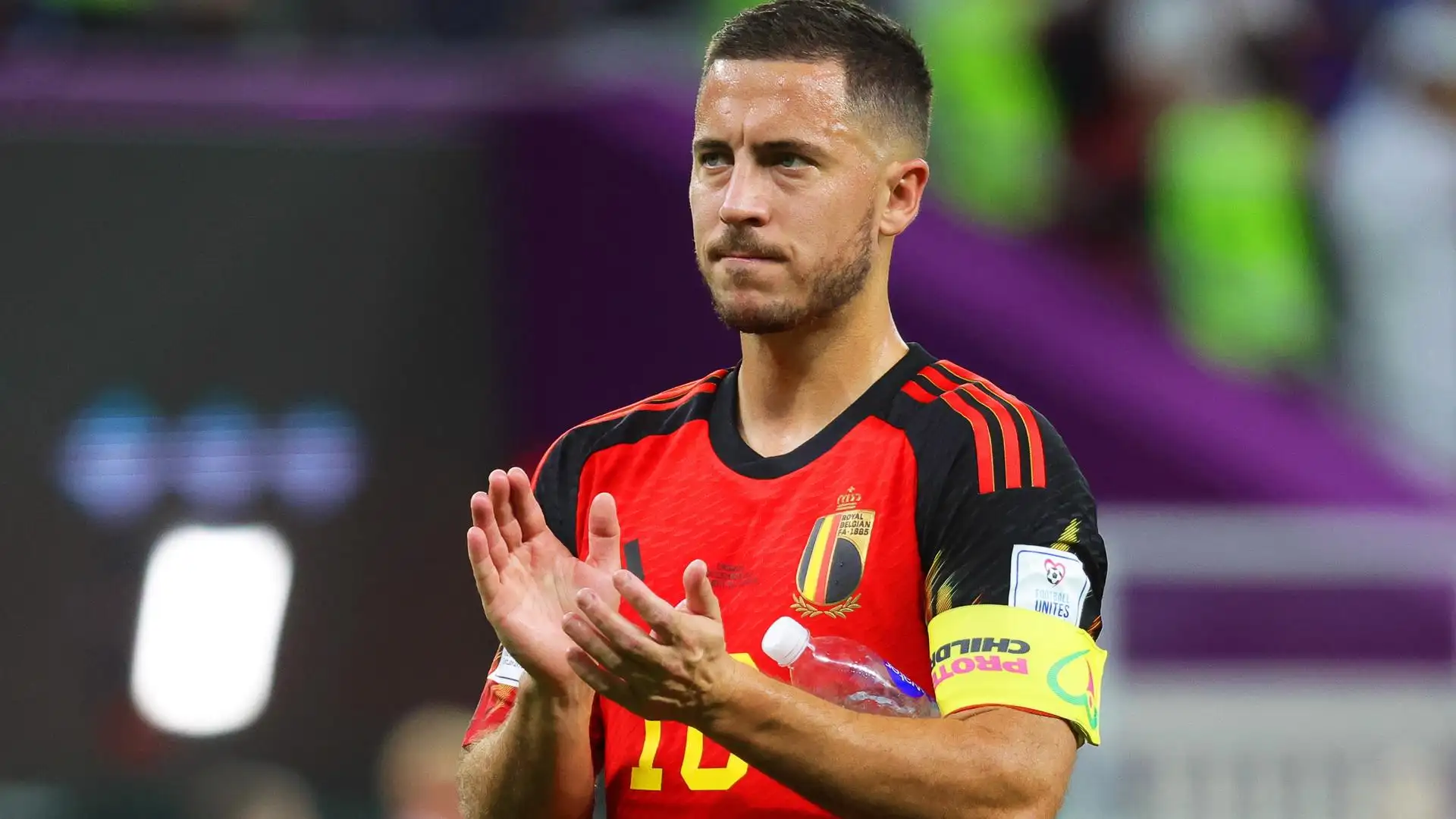 Eden Hazard, en un partido contra Croacia en el Mundial de Qatar Eden Hazard, en un partido contra Croacia en el Mundial de Qatar