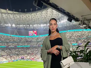 La foto de Georgina Rodríguez en el choque contra Suiza La foto de Georgina Rodríguez en el choque contra Suiza