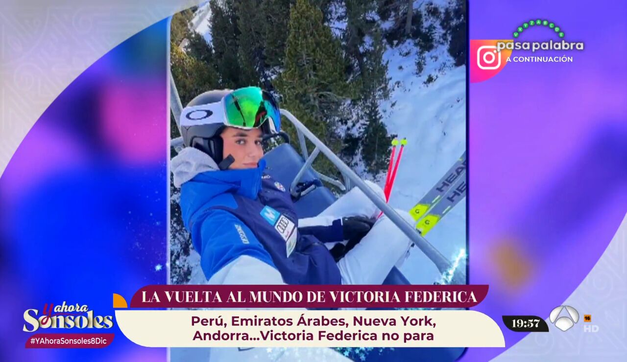 Victoria Federica continúa su viaje por el mundo: ¡Ahora está esquiando en Andorra!