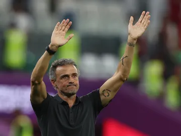 Luis Enrique en su último partido como entrenador de la Selección Española Luis Enrique en su último partido como entrenador de la Selección Española