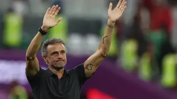Luis Enrique en su último partido como entrenador de la Selección Española Luis Enrique en su último partido como entrenador de la Selección Española