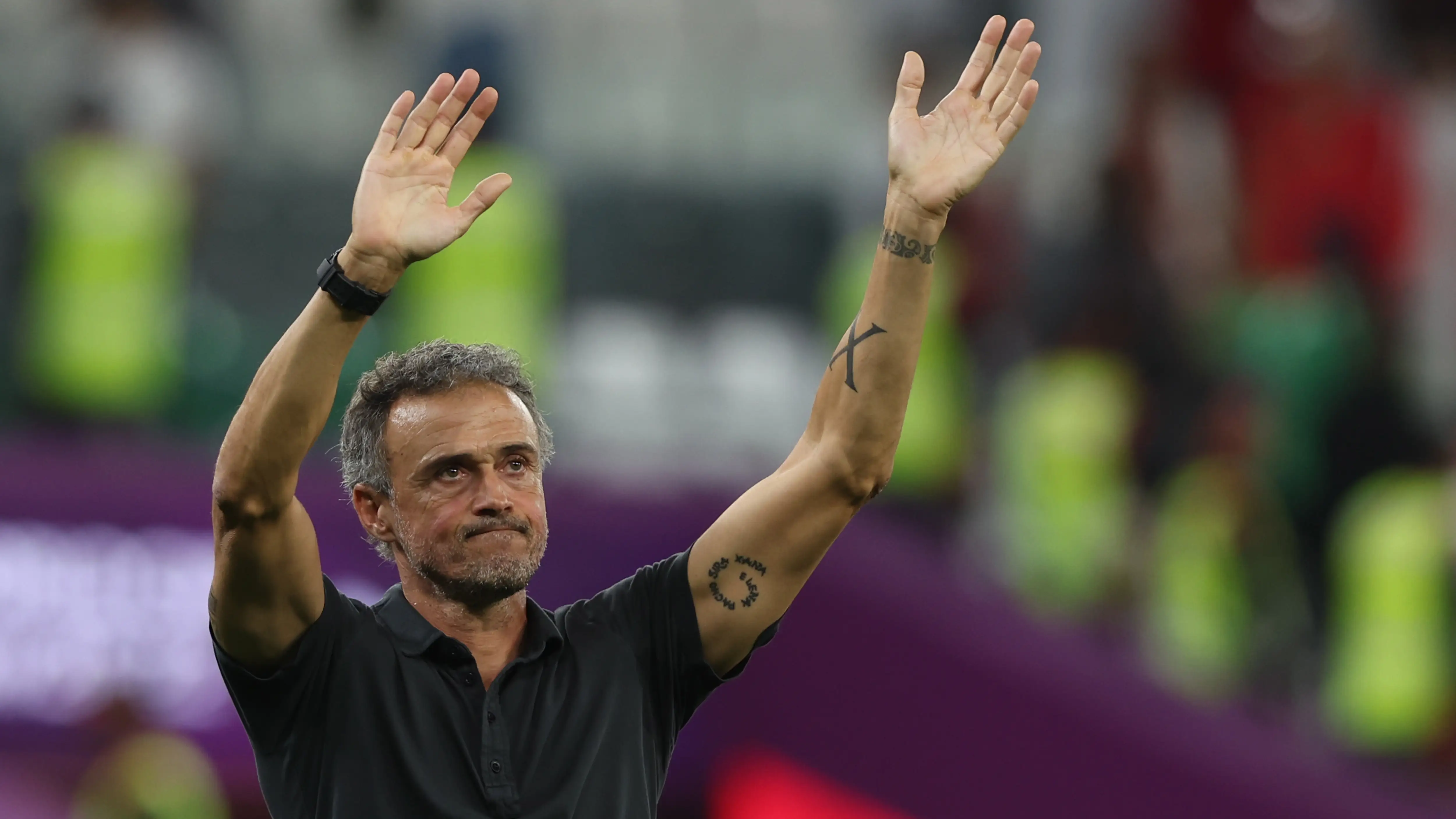 Luis Enrique en su último partido como entrenador de la Selección Española Luis Enrique en su último partido como entrenador de la Selección Española