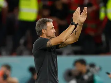 Luis Enrique en su último partido como seleccionador Luis Enrique en su último partido como seleccionador