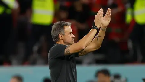 Luis Enrique en su último partido como seleccionador Luis Enrique en su último partido como seleccionador