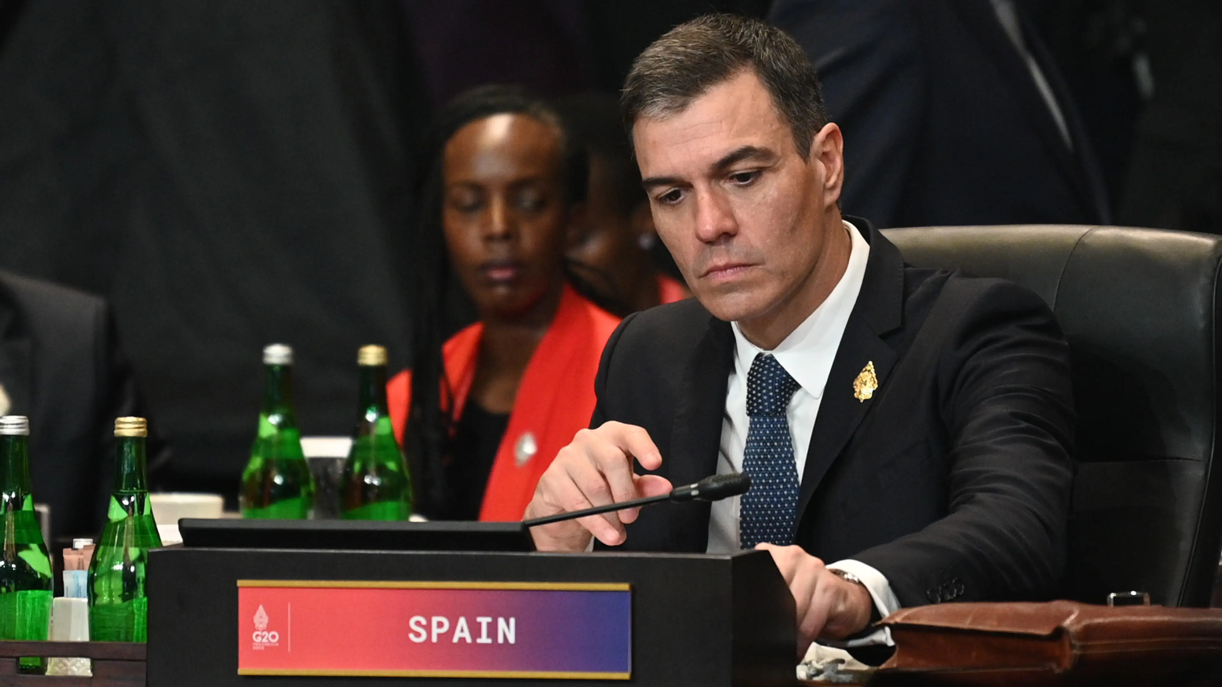Pedro Sánchez durante la cumbre del G20 en Bali, Indonesia. Pedro Sánchez durante la cumbre del G20 en Bali, Indonesia.