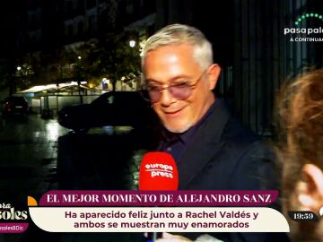 Alejandro Sanz, en su mejor momento: su gira está casi agotada y él, feliz con Rachel Valdés